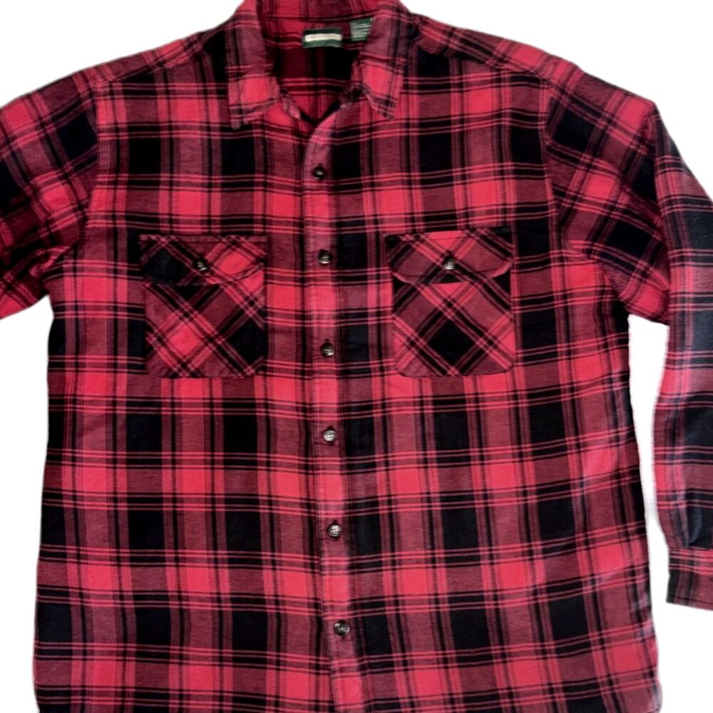 Falls Creek Men’s Buffalo Plaid Quilted Shirt Large